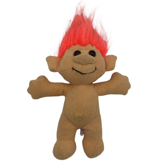 Vintage 1991 Troll-kins Crazy Troll Plush Stuffed Animal - Picture 1 of 7